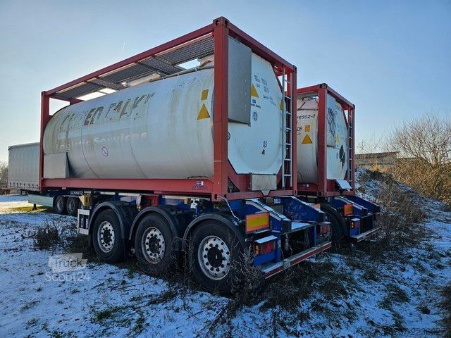 Maināmās virsbūves puspiekabe SCHMITZ CARGOBULL 20" Tankconatinerchassis + Tankcontainer