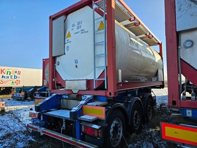 Maināmās virsbūves puspiekabe SCHMITZ CARGOBULL 20" Tankconatinerchassis + Tankcontainer