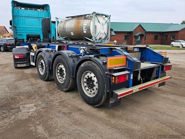 Maināmās virsbūves puspiekabe SCHMITZ CARGOBULL 20" Tankconatinerchassis + Tankcontainer