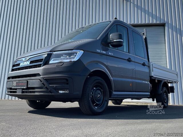 Pritschenwagen MAN TGE 3.180 Pritsche DOKA MR 4x4 ACC LED DIFF-SPER
