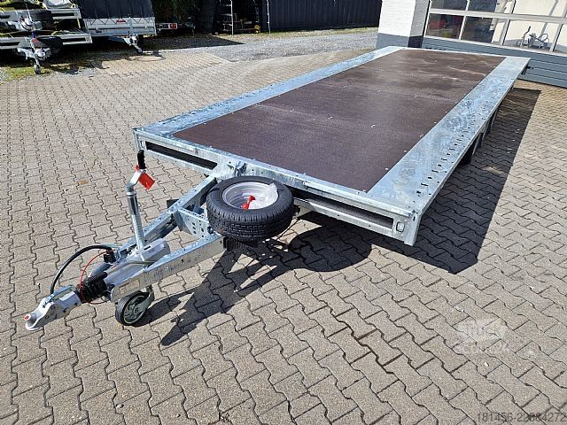 Remolque de turismos Brian James Trailers 600x243cm Plateau 3500kg Tridem 476-