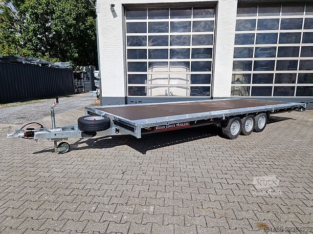 Remolque de turismos Brian James Trailers 600x243cm Plateau 3500kg Tridem 476-
