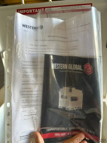 Mașină de construcții Western Global 20TCC - 2.000 Liter Diesel Tank - DPX-25083