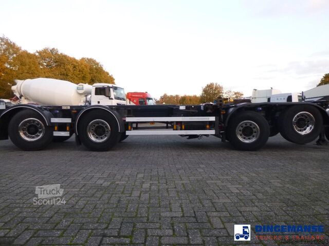 Containertransport D-TEC 4-axle container combi trailer (2 + 2 axles)