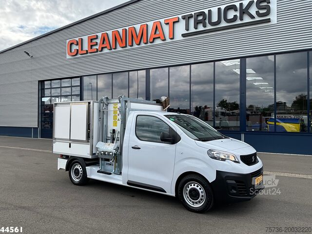 Vuilniswagen Peugeot E-Expert 100% elektrisch kippende zijlader