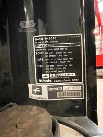 Interior part Kubota KX 91-3 / KX 101-3