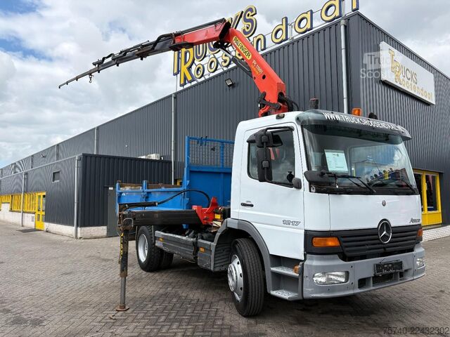 Ribaltabile con gru Mercedes-Benz ATEGO 1217 + PALFINGER PK 11001 - 7 X EXT. + TI...