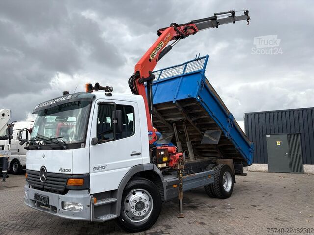 Ribaltabile con gru Mercedes-Benz ATEGO 1217 + PALFINGER PK 11001 - 7 X EXT. + TI...