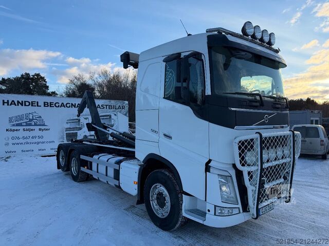 Innenlader Volvo FH 500 Hook-lift, + Crane / Lift-dumper hydraul...