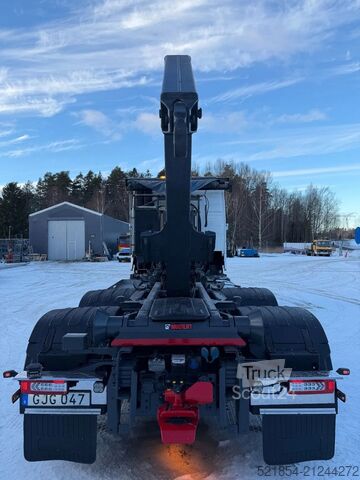 Innenlader Volvo FH 500 Hook-lift, + Crane / Lift-dumper hydraul...