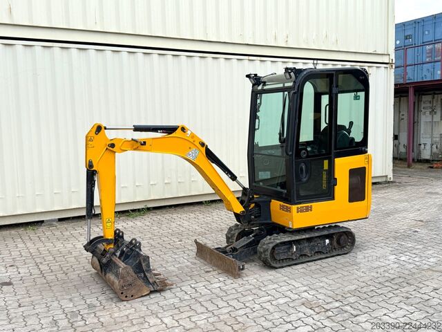 Mini bager JCB 15C-1 / 825 H /  3 x Löffel / Kabine