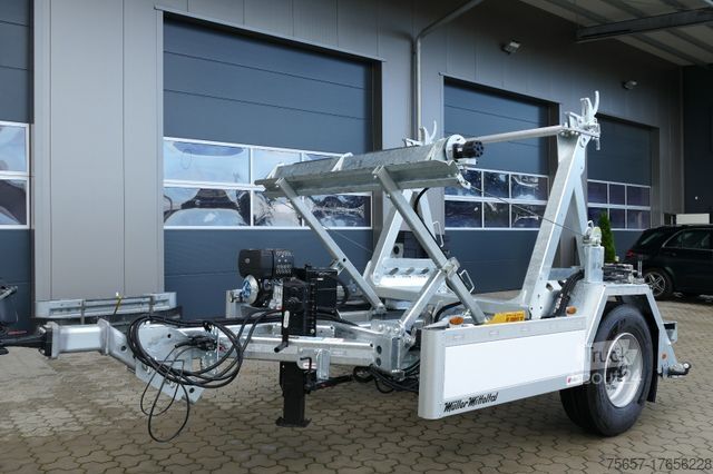 Rimorchio ribaltabile a tre lati MÜLLER-MITTELTAL KWH 9,9 Kabeltransport-Anhänger mit Benzinmotor