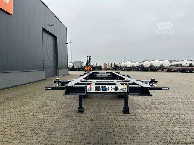 Transport de conteneurs Krone NIEUW EN UIT VOORRAAD LEVERBAAR 20FT ADR-CHASSI...