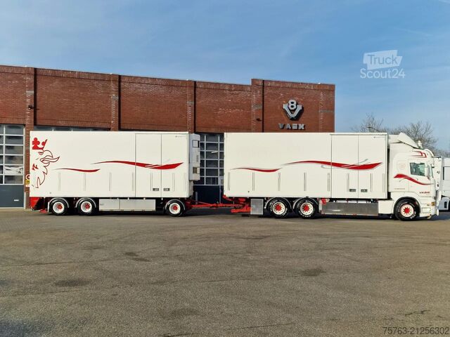 Refrigerated/frozen transport Scania R620-V8 Highline 6x4 - Bussbygg box with heater...