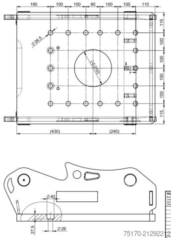 Schnellwechsler OilQuick OQ70/55 Adapterplatte für Westtech NEU