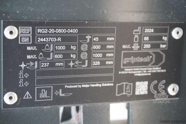 πιρούνι GRIPTECH GRIPTECH RG2-20-0850-0400
