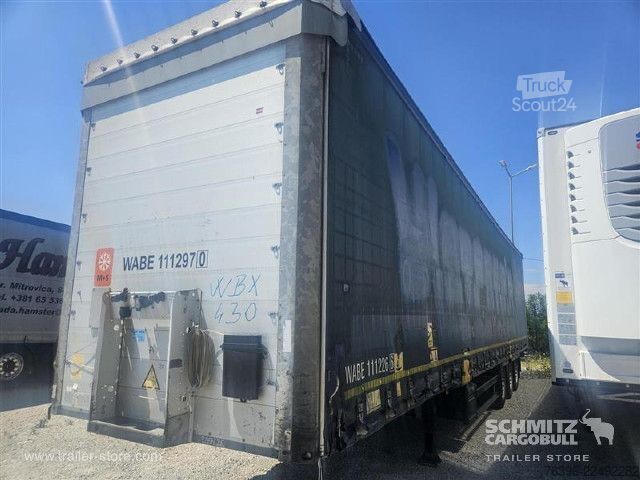Auflieger mit Pritsche & Plane Schmitz Cargobull Semitrailer Curtainsider Mega