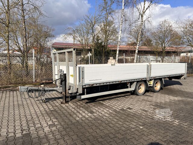 Anhänger mit offener Pritsche Humbaur HBTZ 137224  14,4 t Tandem- Pritschenanhänger- Tieflader