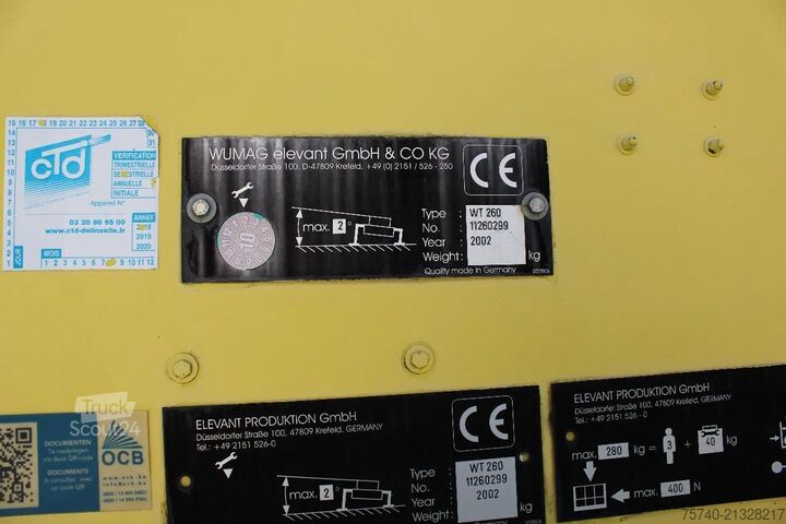 Platforma de ridicare MAN TGL 17.240 + 3PERSON + MANUAL