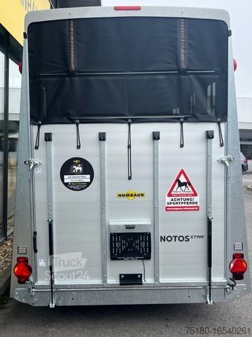 Rimorchio per il trasporto di cavalli HUMBAUR Notos Xtra UP 2-Pferdeanhänger 2,7t. SK DS