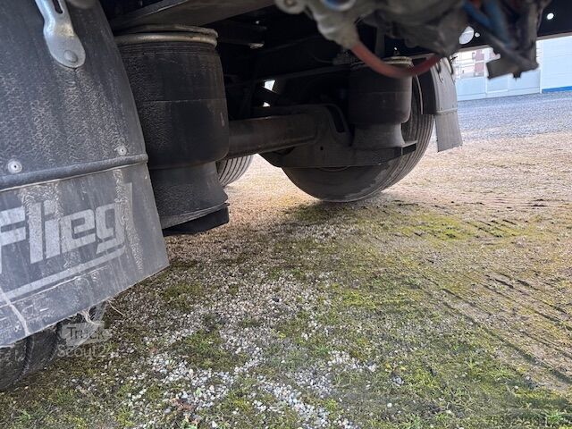 Open oplegger met zeil FLIEGL 3 achs Mega Runner  435 HUBDACH I Lock