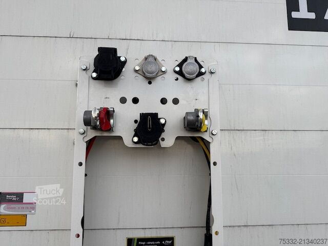 Open oplegger met zeil FLIEGL 3 achs Mega Runner  435 HUBDACH I Lock