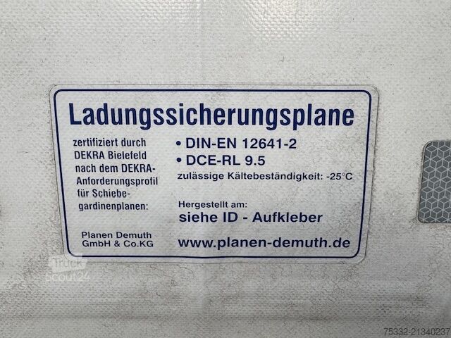 Open oplegger met zeil FLIEGL 3 achs Mega Runner  435 HUBDACH I Lock