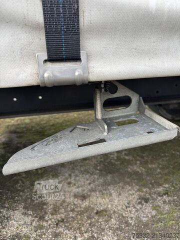 Open oplegger met zeil FLIEGL 3 achs Mega Runner  435 HUBDACH I Lock