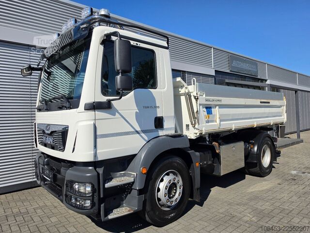 Třístranný sklápěč MAN TGM 18.320 Kipper AC+Tempo+Oel+Navi+erst 52 TKM