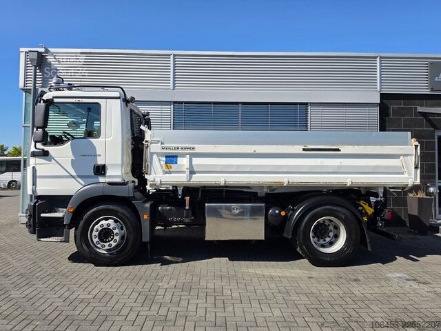 Třístranný sklápěč MAN TGM 18.320 Kipper AC+Tempo+Oel+Navi+erst 52 TKM