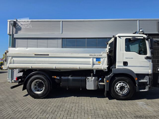 Třístranný sklápěč MAN TGM 18.320 Kipper AC+Tempo+Oel+Navi+erst 52 TKM