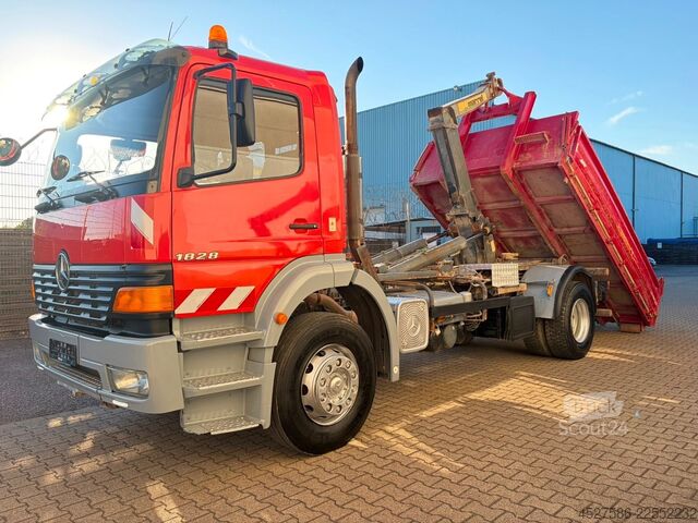 Vozidlo s hákom na kontajnery MERCEDES-BENZ Atego 1828 MARREL ABROLLKIPPER*F.ATL*CONTAINER