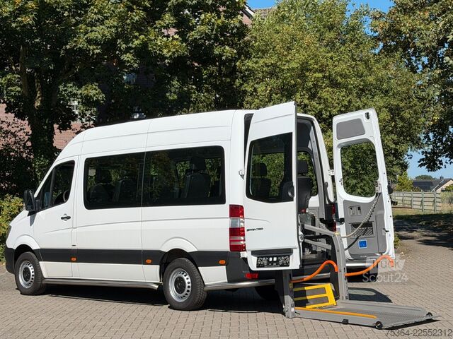 حافلة صغيرة MERCEDES-BENZ Sprinter 314 BlueTEC 9 Sitze Rollstuhllift Klima