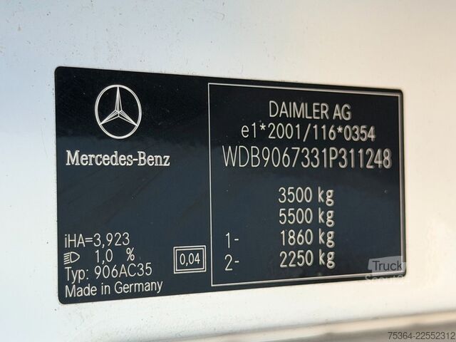 حافلة صغيرة MERCEDES-BENZ Sprinter 314 BlueTEC 9 Sitze Rollstuhllift Klima