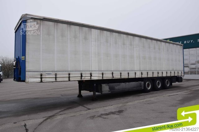 Atvira puspriekabė su tentu KRONE Palettenkasten SAF Achsen TÜV 11/26