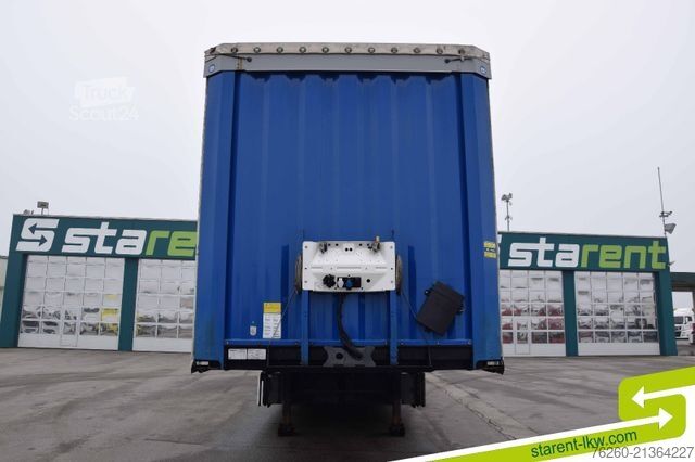 Atvira puspriekabė su tentu KRONE Palettenkasten SAF Achsen TÜV 11/26