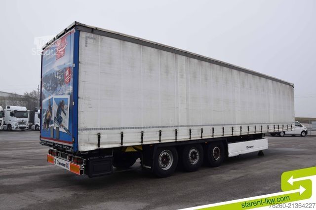 Atvira puspriekabė su tentu KRONE Palettenkasten SAF Achsen TÜV 11/26