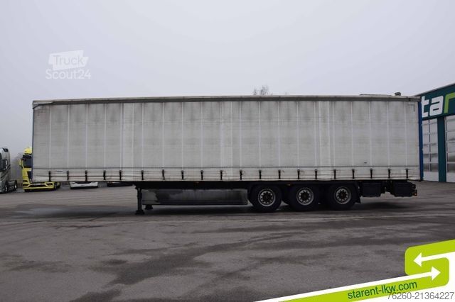 Atvira puspriekabė su tentu KRONE Palettenkasten SAF Achsen TÜV 11/26