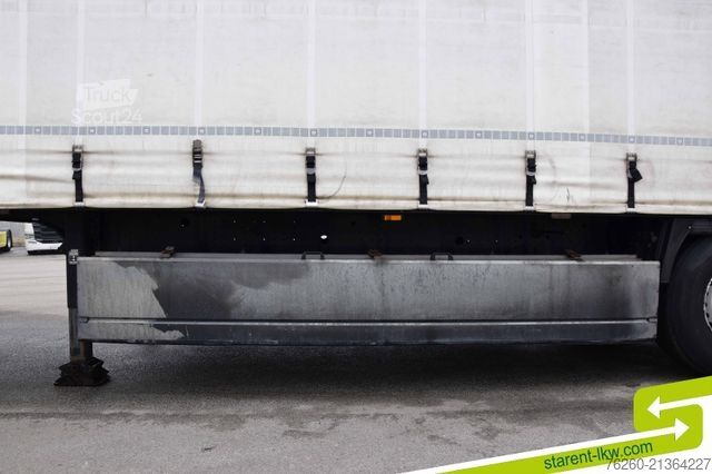 Atvira puspriekabė su tentu KRONE Palettenkasten SAF Achsen TÜV 11/26