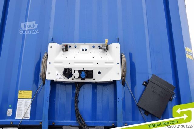 Atvira puspriekabė su tentu KRONE Palettenkasten SAF Achsen TÜV 11/26