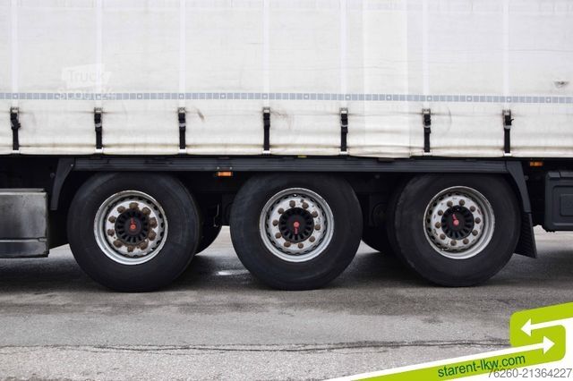 Atvira puspriekabė su tentu KRONE Palettenkasten SAF Achsen TÜV 11/26