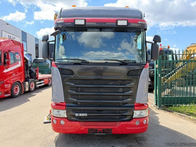 Ribaltabile con gru Scania G490 8x4 TRIDEM TIPPER + CRANE FASSI F275A.2.25...