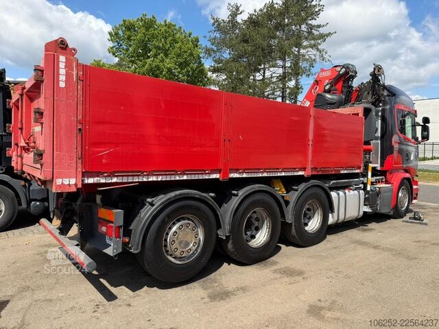 Nakladacia plošina Scania G490 8x4 TRIDEM PRITSCHE + KRAN FASSI F275A.2.2...