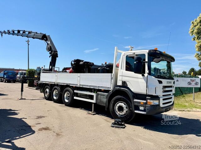 Φορτηγό γερανού Scania P380 8x4 TRIDEM + CRANE HIAB 244 E-7 - PLATFORM...