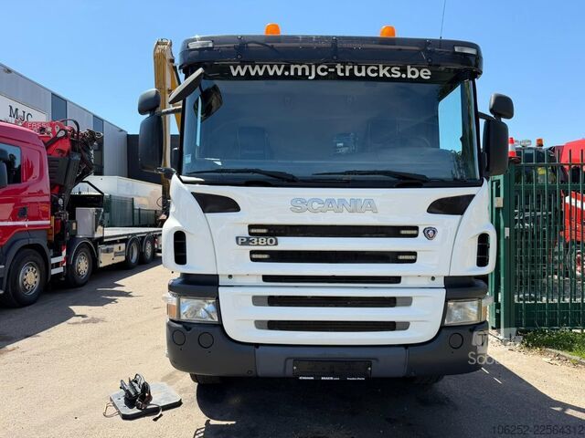 Φορτηγό γερανού Scania P380 8x4 TRIDEM + CRANE HIAB 244 E-7 - PLATFORM...
