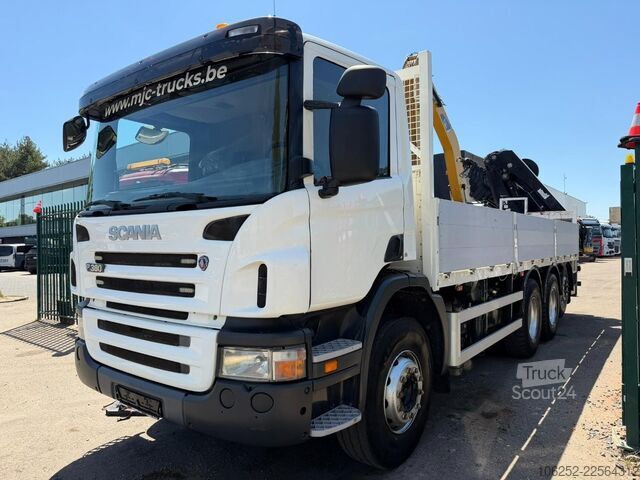 Φορτηγό γερανού Scania P380 8x4 TRIDEM + CRANE HIAB 244 E-7 - PLATFORM...