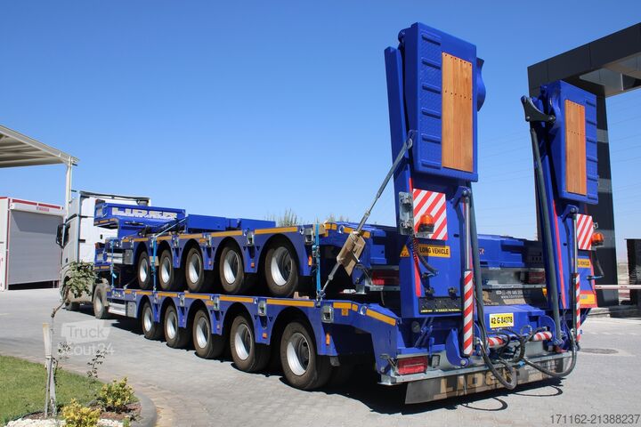 Nízkoložná návěs pro přepravu stavebních strojů Lider Lowbed 5 A