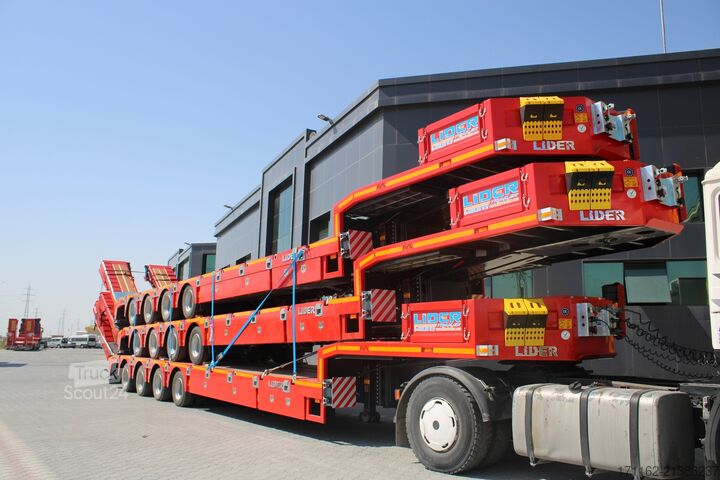 Nízkoložná návěs pro přepravu stavebních strojů Lider Lowbed 5 A