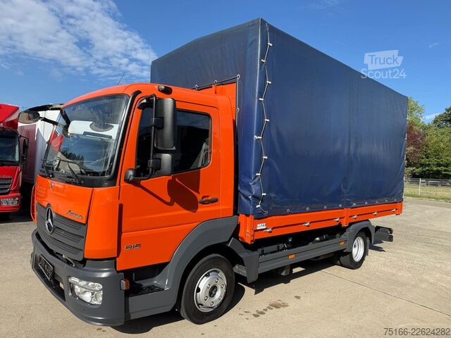 Gardinsidad skåpbil MERCEDES-BENZ ATEGO 816 Pritsche/Plane 4,90 m *Klima