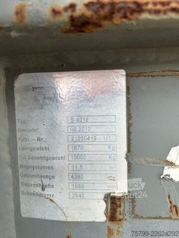 Kroklastbil  Abrollcontainer ca. 11,5 m³